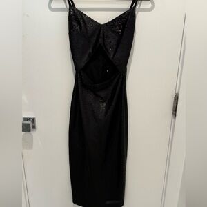 L'AGENCE Strapless Black Gown